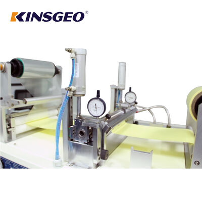 Μηχανή συνεχούς θερμοκόλλησης για επικάλυψη και πλαστικοποίηση για εργαστηριακή χρήση με κινητήρα και αντλία, συσκευασμένη σε ξύλινη θήκη